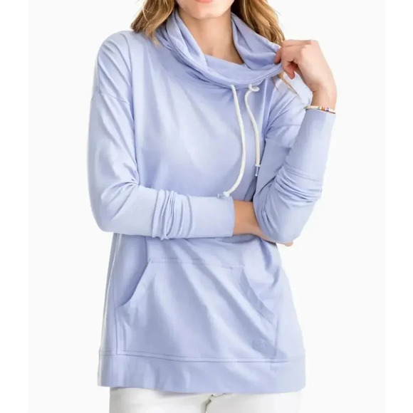 Southern Tide Pima cotton blend funnel neck pullover sweater sweatshirt small. - Picture 2 of 8